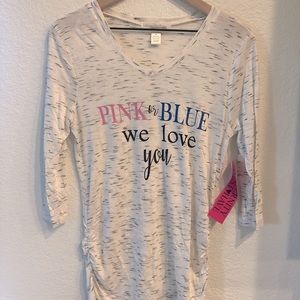 Maternity/Gender Reveal Shirt - Size Small